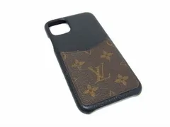 LOUIS VUITTON ルイヴィトン M69097 モノグラム バンパー iPhone 11proMAX 対応 アイフォンケース ブラック系×ブラウン系 BE9738 