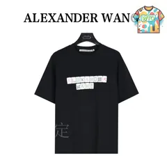 【今日特価】AlexanderWang 25SS フォーム発泡麻雀プリント T シャツ-1