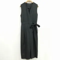 23区 オンワード樫山 16AW ウール オールインワン サロペット ワンピース ノースリーブ 美品 36 チャコールのサムネイル