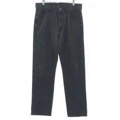 古着 ラスラー RUSTLER ブラックデニム テーパードデニムパンツ メンズw34相当/eaa402364