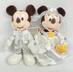 東京ディズニーリゾート ぬいぐるみバッジ ウェディング ミッキー&ミニー