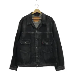 【美品】  Levi's / リーバイス | × BIOTOP / PREMIUM / オーバー ブラック デニムジャケット | L | チャコールグレー | メンズ