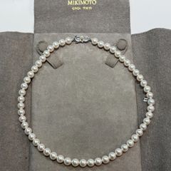 MIKIMOTO パールネックレス 2連 ダイヤ入りクラスプ　箱付き　180万 MIKIMOTO パールネックレス 2連 ダイヤ入りクラスプ 箱付き 180万