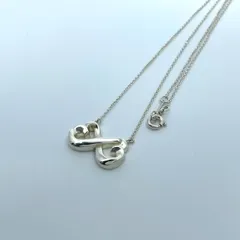 美品 TIFFANY & Co. ティファニー ネックレス ダブルラヴィングハート ダブルラビングハート エルサ・ペレッティ シルバー SV925 ペンダント ヴィンテージ ジュエリー アクセサリー レディース I1