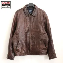 2025年最新】Gap レザージャケット ブラウンの人気アイテム
