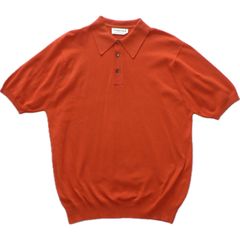 【70s】"PURITAN" orange knit polo shirt BANLON