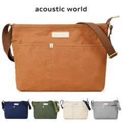 ショルダーバッグ メンズ ミニショルダー acoustic world アコースティックワールド ステッチ ブランド 横型 キャンバス 帆布 斜めがけ バッグ 肩掛け 小さめ 日本製 撥水 カジュアル メンズ バッグ 海外 旅行 バッグ aw01906
