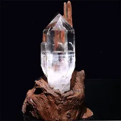 インド マニハール産 アナテース付き剥離痕の美しいクリアポイント