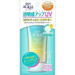 スキンアクア 透明感アップ トーンアップ UV エッセンス 日焼け止め 心ときめくサボンの香り ミントグリーン 1個