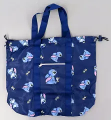 【中古】バッグ スティッチ＆アヒル(ノスタルジア) トートバッグ 折りたたみ式 「リロ＆スティッチ」 ディズニーストア限定