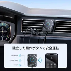 UGREEN Bluetooth5.4 車載レシーバー USB式 ノイズキャンセリング搭載 ハンズフリー通話