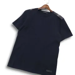 BLACK LABEL CRESTBRIDGE ブラックレーベル クレストブリッジ チェック★ 半袖 Tシャツ カットソー Sz.M メンズ 日本製 紺