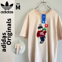 ☆激レア柄 新品 adidas Originals Tシャツ フェルト×刺繍 Mのサムネイル
