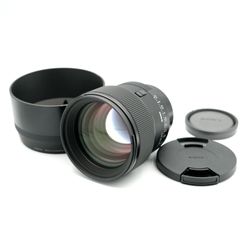 【美品】Sigma Art 85mm f/1.4 DG DN Lens for Sony E マウント レンズフード/レンズキャップ付き