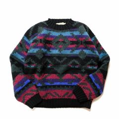 90s⭐︎Woolrich ウールリッチ ニット 鹿柄 バーズアイ ウール M 