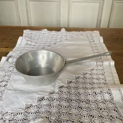 フランスアンティーク　パッソワール　漉し器　メタル　フランスインテリア　シャビー　【766】