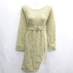 ◇ ◎ MERCURYDUO マーキュリーデュオ 長袖 ひざ丈 ワンピース サイズF ライトグリーン レディース E  【1407020058278】