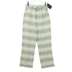 未使用 KASTANE カスタネ 総柄 ロングパンツ 1 グレー レディース 古着