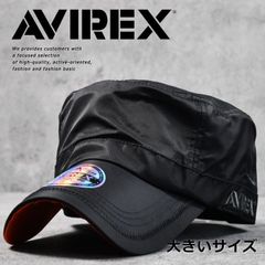 AVIREX ワークキャップ メンズ 大きいサイズ 大きめ キャップ