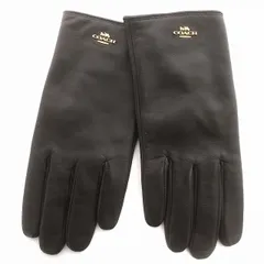 コーチ COACH 手袋 レザー グローブ ラムレザー 羊革 裏ウール 7 黒 ブラック /☆Gのサムネイル
