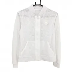 【美品】キャロウェイ ジャケットブルゾン 白 メッシュ 裏地付  レディース M ゴルフウェア Callaway