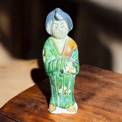 A36 李朝木偶 朝鮮の木人（モギン）・木偶 高さ24cm 古美術 - メルカリ