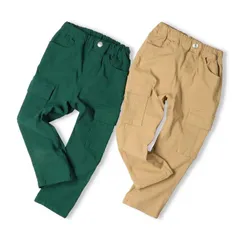 moujonjon のびのびツイルカーゴロングパンツ　m55005