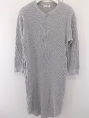◇ ◎ FORK&SPOON フォーク&スプーン URBAN RESEARCH 七分袖 膝下丈 ワンピース サイズONE グレー系 レディース  【中古】 【1203160005673】