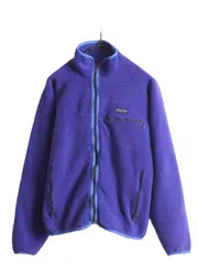 【お得なクーポン配布中!】 80s USA製 パタゴニア シンチラ フリース カーディガン メンズ M 小さめ S 程/ PATAGONIA 80年代 ヴィンテージ ジャケット ブルゾン 廃盤