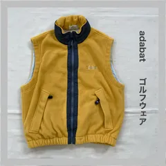 adabat　アダバット 　ゴルフ　ゴルフウェア　アウター　ベスト 　フリース　ロゴ刺しゅう　M