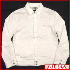 バーバリーブラックレーベル ジャケット  ノバチェック 白 刺繍 HH9587