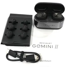 【ほぼ未使用】DEVIALET GEMINI ⅱ ブラック Devialet Gemini II ブラック - ラグジュアリー ワイヤレスイヤホン