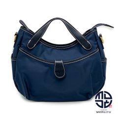 Kitamura キタムラ ネイビー 紺 ナイロン 2way ショルダーバッグ ハンドバッグ バック 鞄 カバン ブランド 斜め掛け