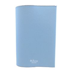 未使用 マルベリー RL8162 レザー 水色 パスポートスリップ パスポートケース 1772 Mulberry