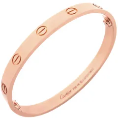 カルティエ Cartier ブレスレット LOVE ラブブレス K18PG ピンク  