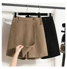 パンツ キュロット 冬 ショートパンツ レディース ボトムス ショート丈 スカート ミニスカート きれいめ ハイウエスト スカッツ 春 秋 大きいサイズ ウエストゴム パンツ キュロットスカート 膝丈 aライン  30代 40代 20代 50代