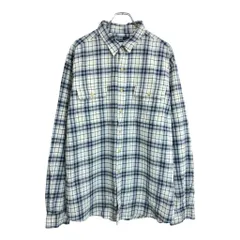 Polo by Ralph Lauren ポロ ラルフローレン フランネルシャツ チェック ブルー(メンズ XXL)中古 古着 U6692