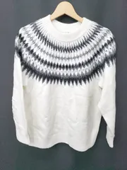 ◇ ⊆ THE SHOP TK ザ ショップ ティーケー ハイネック 長袖 ニット サイズM ホワイト メンズ E  【1503040002977】