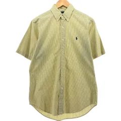 古着 ラルフローレン Ralph Lauren CLASSIC FIT 半袖 ボタンダウン チェックシャツ メンズS相当/eaa537283