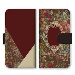 iPhone15ProMax ケース 手帳型 iPhone15 プロマックス スマホケース 花 花柄 小花柄 バラ 薔薇 クラシカル 額 オシャレ 可愛い かわいい カラー01