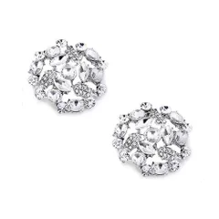 シューアクセサリ 2個入り ワンタッチ着脱 フラワー 四つ葉のクローバー 結婚式