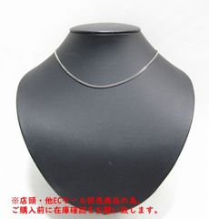 ※併売商品※◆中古◆喜平ネックレス PT850 プラチナ 2面 シングル 約40cm 造幣局ホールマーク 人気 メンズ レディース　M1055