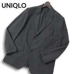 22AW★ UNIQLO ユニクロ 通年 感動ジャケット★ ウールライク テーラード ジャケット Sz.L メンズ 灰 グレー