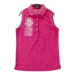 サイズ：0 PEARLY GATES パーリーゲイツ  ノースリーブポロシャツ  ピンク系 [240101457773] ゴルフウェア レディース ストスト