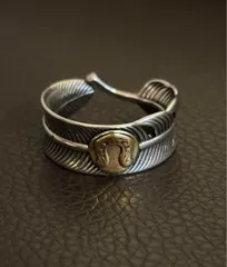 シルバー  フェザー リング メキシカン ヴィンテージリング r40