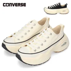 コンバース レディース スニーカー ローカット 厚底 レースアップ オールスター サージトレーナー CONVERSE ALL STAR SURGETRAINER OX 31312411 31312412 オフホワイト ブラック 紐靴 黒 白