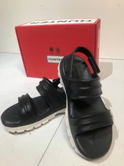 【ハンター】 HUNTER BLOOM ALGAE FORM サンダル（BLACK/WHITE）