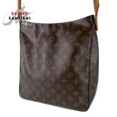 LOUIS VUITTON ルイヴィトン モノグラム ルーピング GM ブラウン PVC / レザー M51145 ショルダーバッグ トートバッグ 【中古】 レディース 301596【中古】