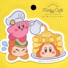 [중고] 스티커 스티커 (캐릭터) 커비 & 와돌디 (핫 케이크) 다이컷 스티커 [별 커비 커비 카페 2018]