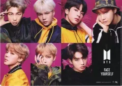 【中古】クリアファイル(男性アイドル) BTS(防弾少年団) A4クリアファイル(絵柄C) 「CD FACE YOURSELF」 Amazon.co.jp 3形態セット同時予約購入特典